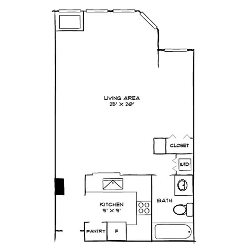Huntington Gateway - Alexandria, VA - Bridgewater Premier Floor Plan Diagram