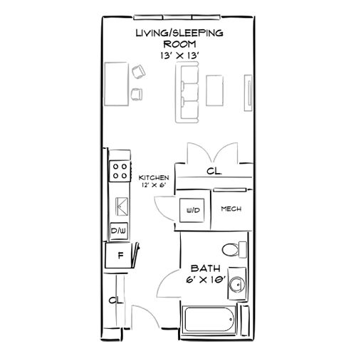 2D Diagram Furnished