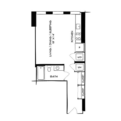The Elm - Bethesda, MD - Floor Plan Diagram