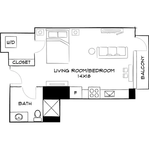 Southgate Towers - Miami, FL - Design EA Floor Plan Diagram