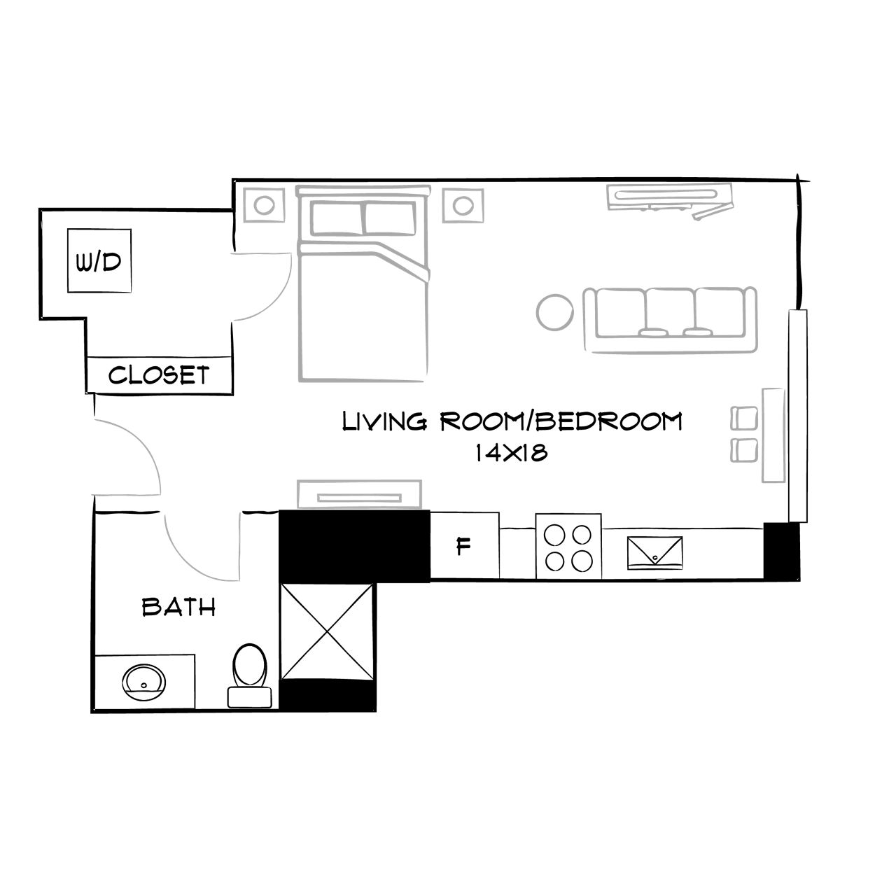 Southgate Towers - Miami, FL - Design EA Floor Plan Diagram