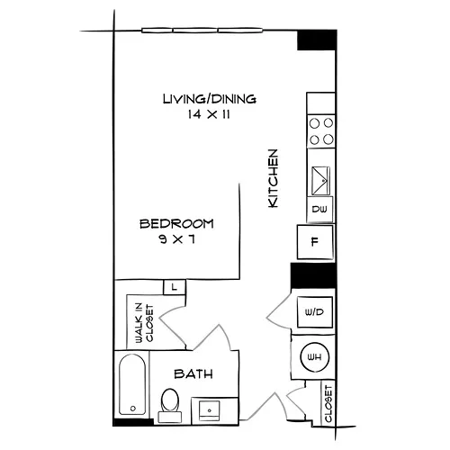Flast 8300 - Bethesda, MD - Floor plan diagram