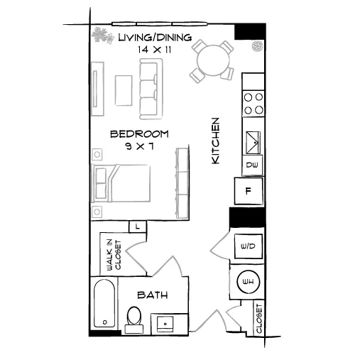 Flast 8300 - Bethesda, MD - Floor plan diagram