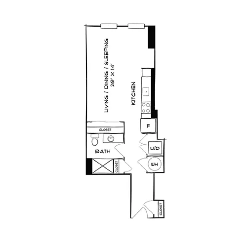 The Elm - Bethesda, MD - Floor Plan Diagram
