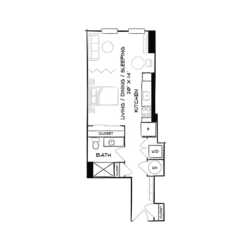 The Elm - Bethesda, MD - Floor Plan Diagram