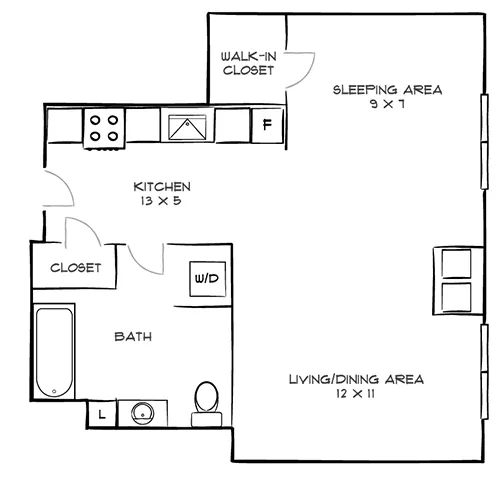 One Greenway - Boston, MA - Floor Plan Diagram