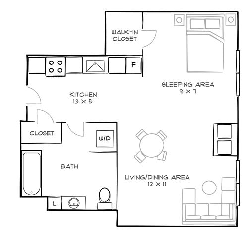 2D Diagram Furnished