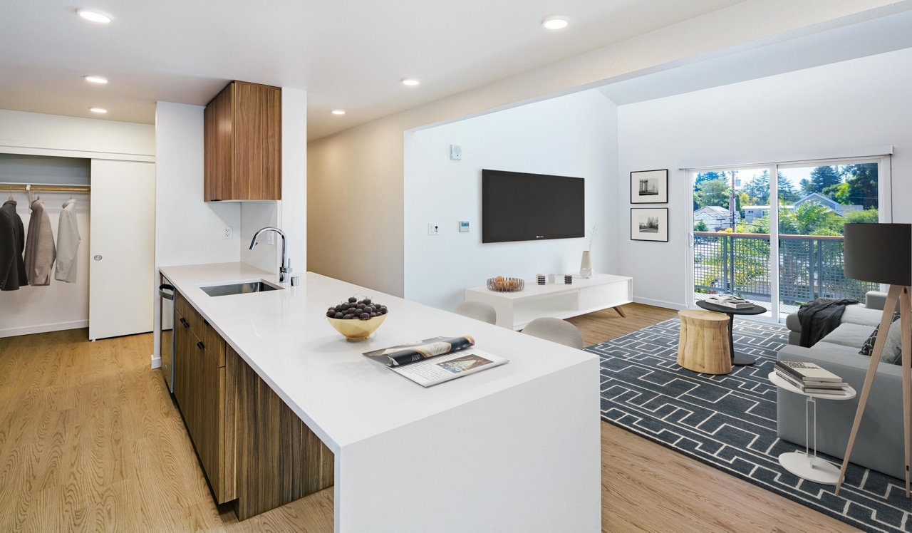 707 Leahy Apartments - Redwood City, CA - Living Room