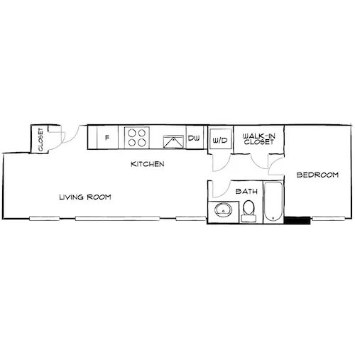 The District at Flagler Village - Fort Lauderdale, FL - Floor Plan Diagram