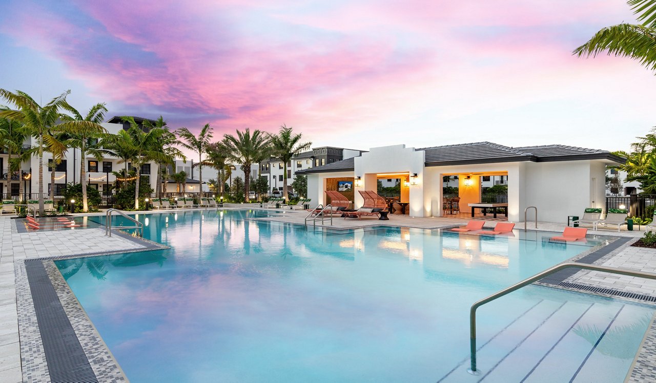 Solea at Miami Lakes pool deck 