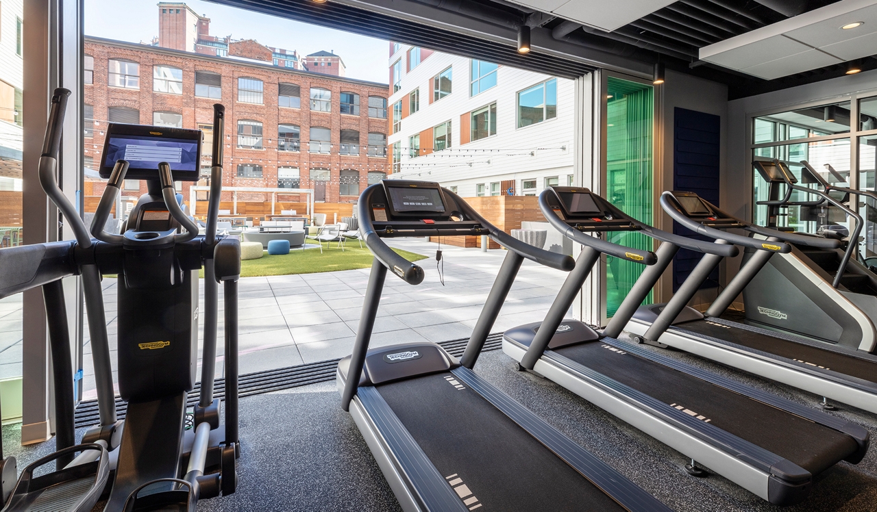 Prism - Fitness Center- Kendall Square Apartments.