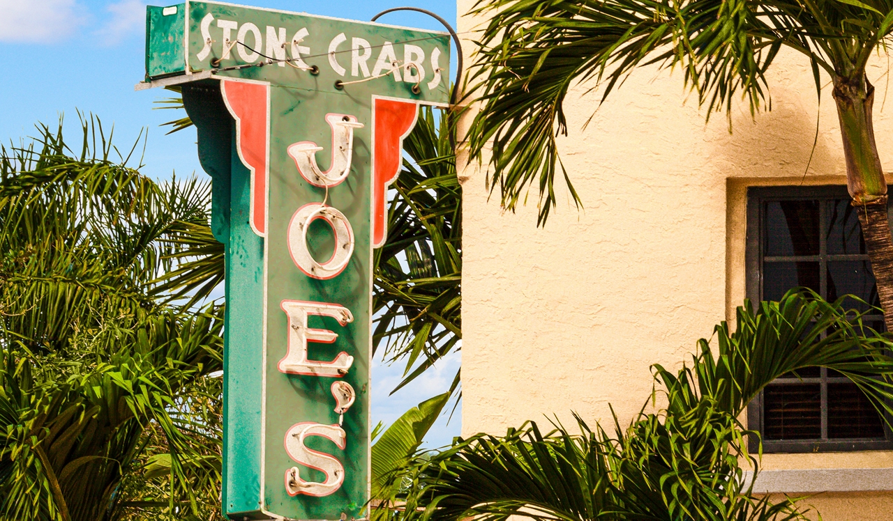 Flamingo South Beach - Miami, FL - Jone's Stone Crab Restaurant .Grab some fresh seafood from Joe’s Stone Crab, an 8-minute drive away.