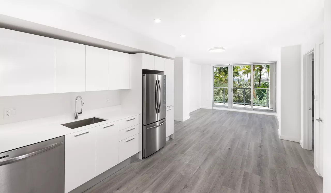 Flamingo Point - Miami, FL -  The Horizon Interior Kitchen and Living Room