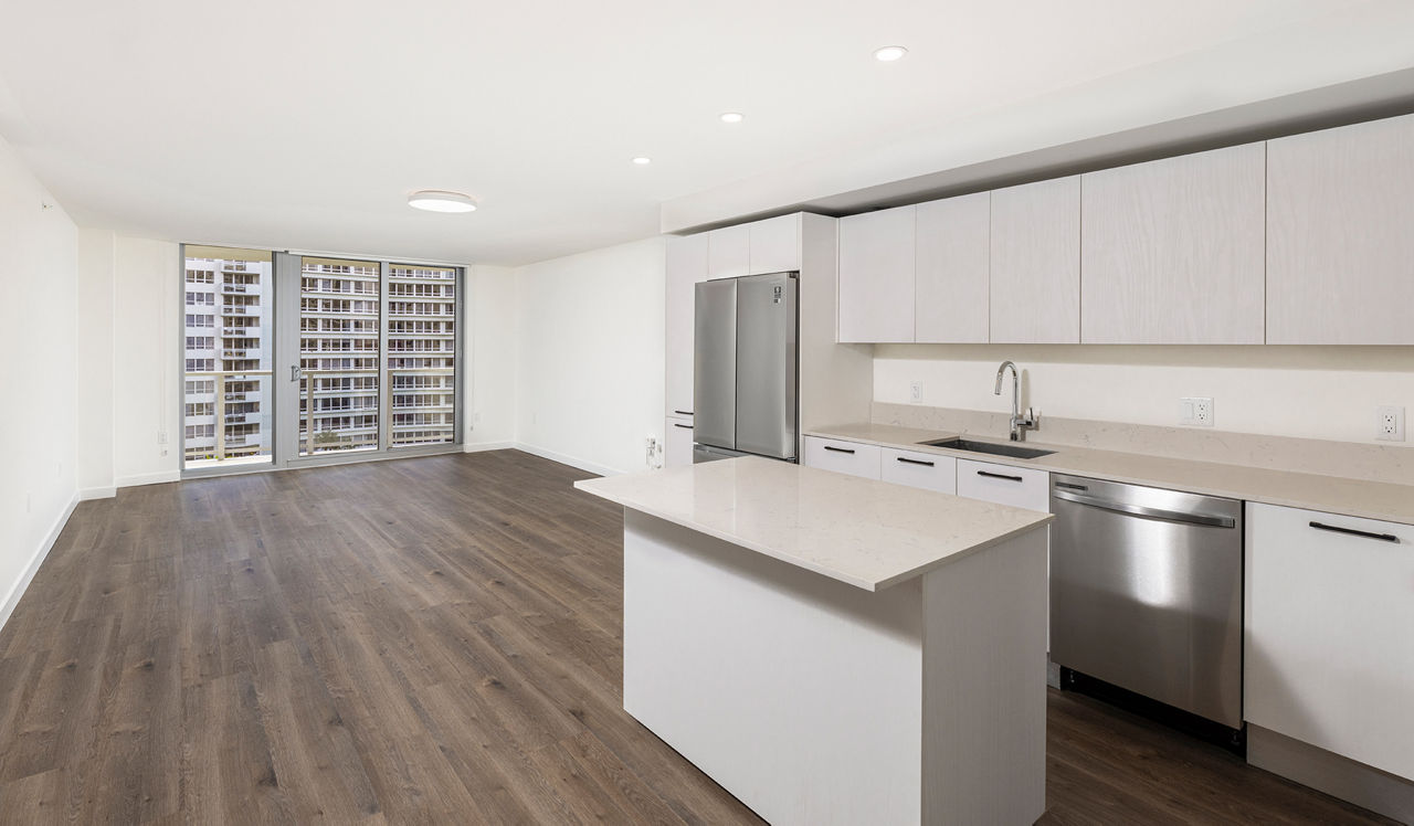 Flamingo Point - Miami, FL - Kitchen and Living Room