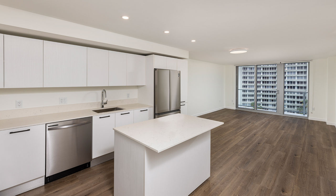 Flamingo Point - Miami, FL - Kitchen and Living Room