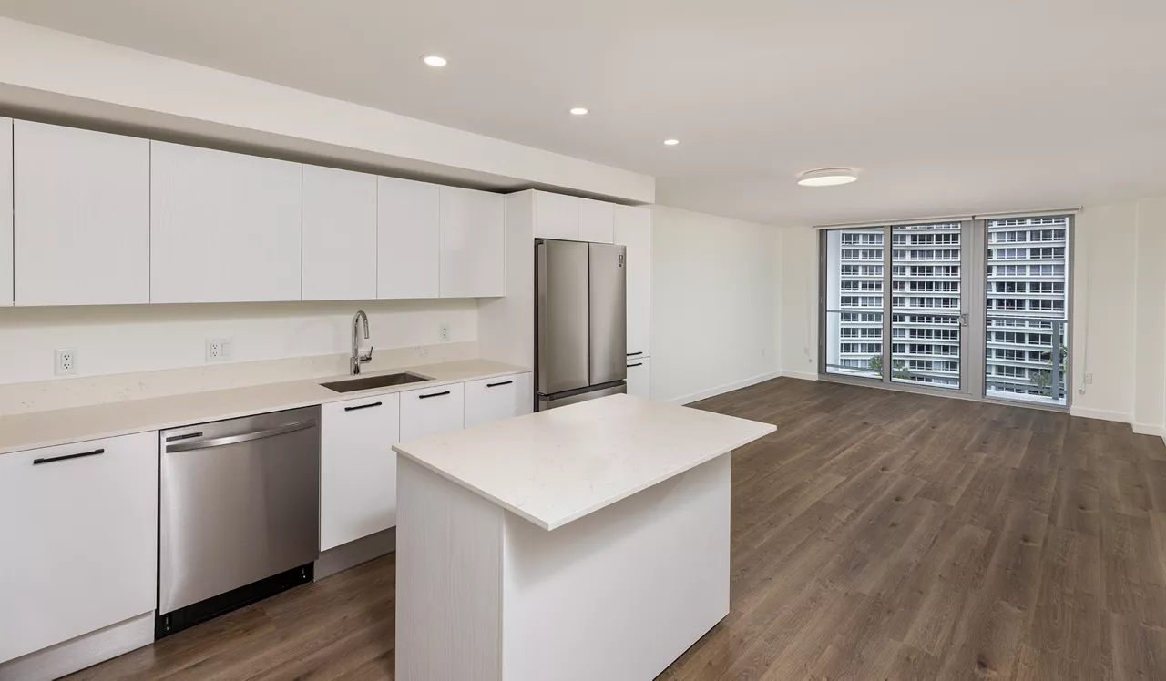 Flamingo Point - Miami, FL - Kitchen and Living Room