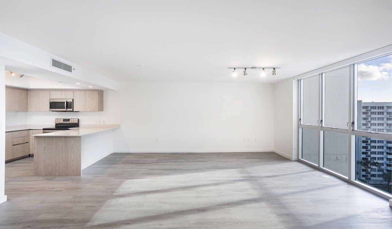 Flamingo Point - Miami, FL - Kitchen and Living Room