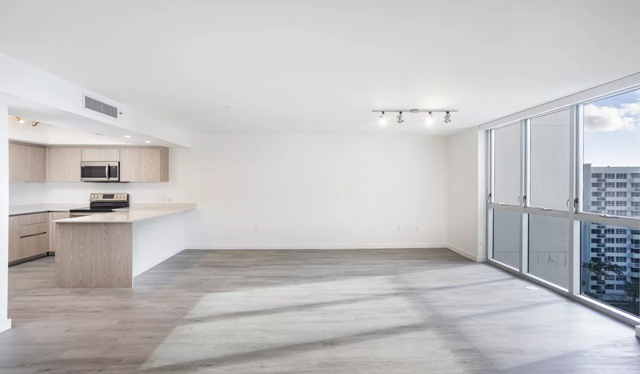 Flamingo Point - Miami, FL - Kitchen and Living Room