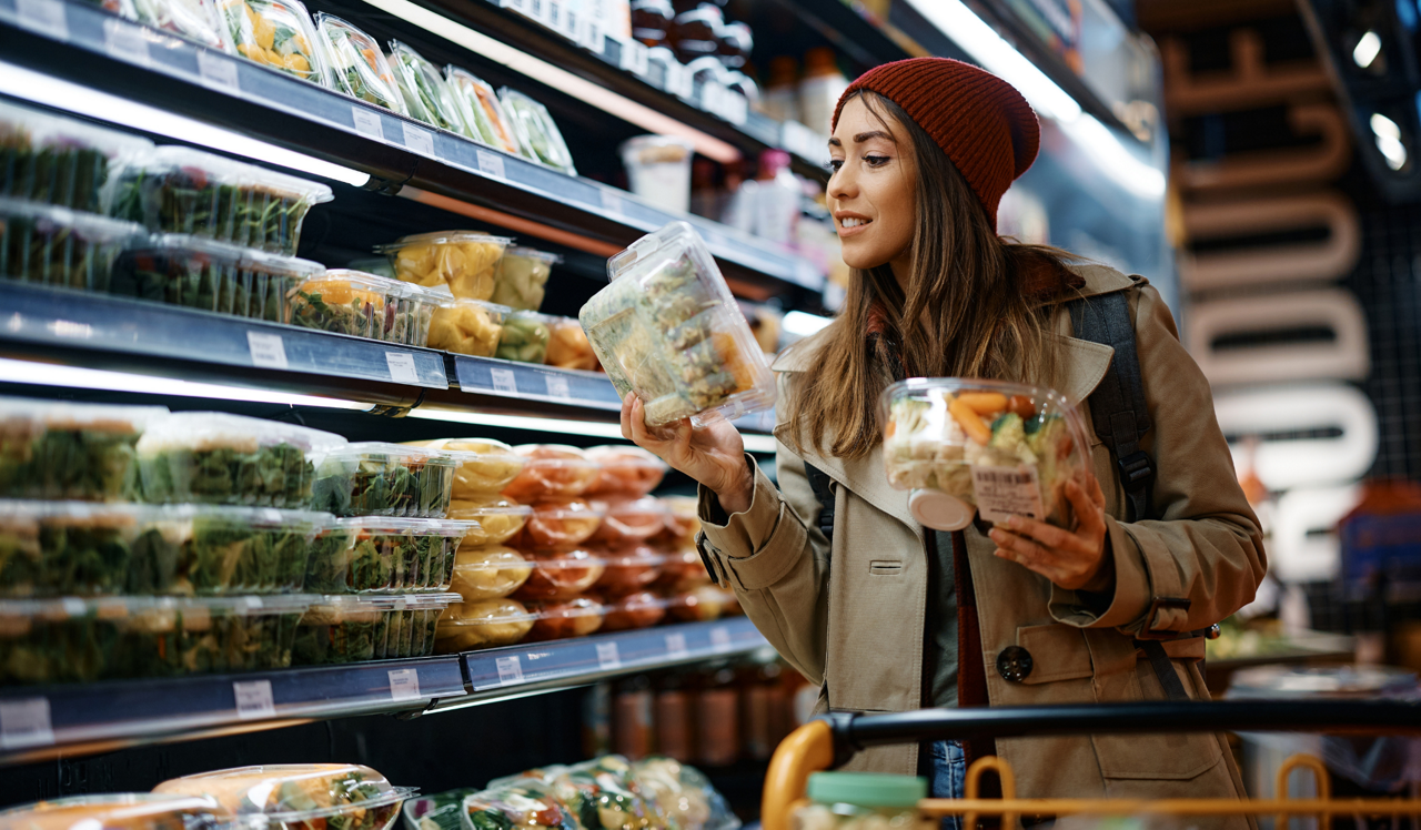 Evanston Place – Evanston IL – Woman shopping.<div style="text-align: center;">&nbsp;</div>
<div style="text-align: center;">Local grocery shopping is available nearby at Whole Foods right across the street.</div>
