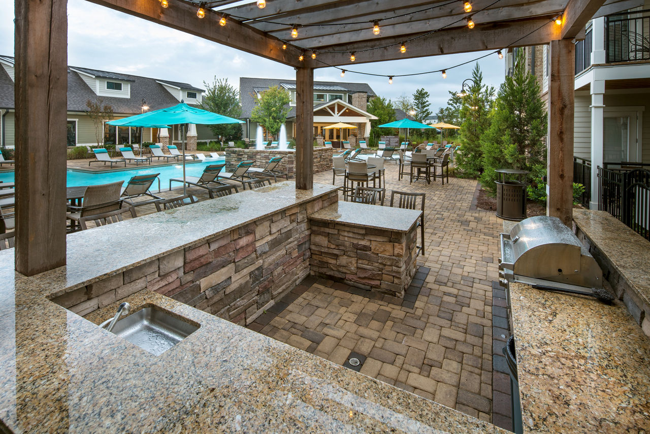 Grill area at Aldridge at Town Village (2 of 2)