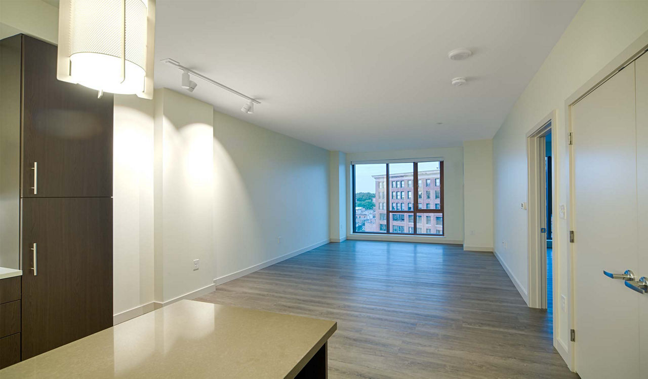 One Canal Apartment Homes - Boston, MA - living room