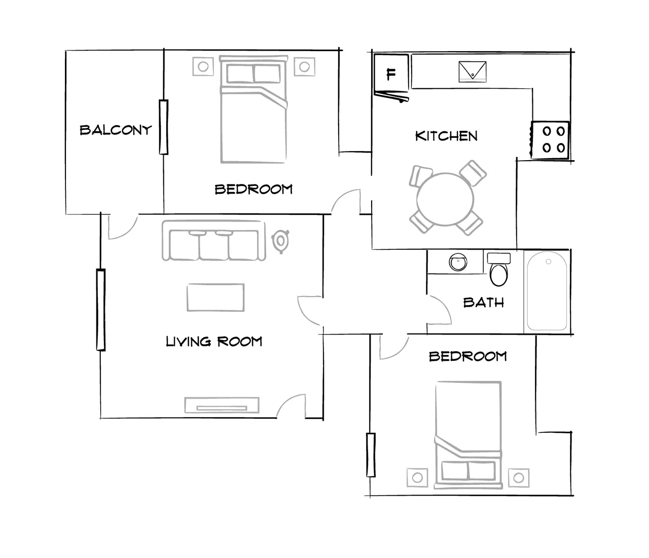 Heritage District - Gilbert, AZ - Floor Plan Diagram