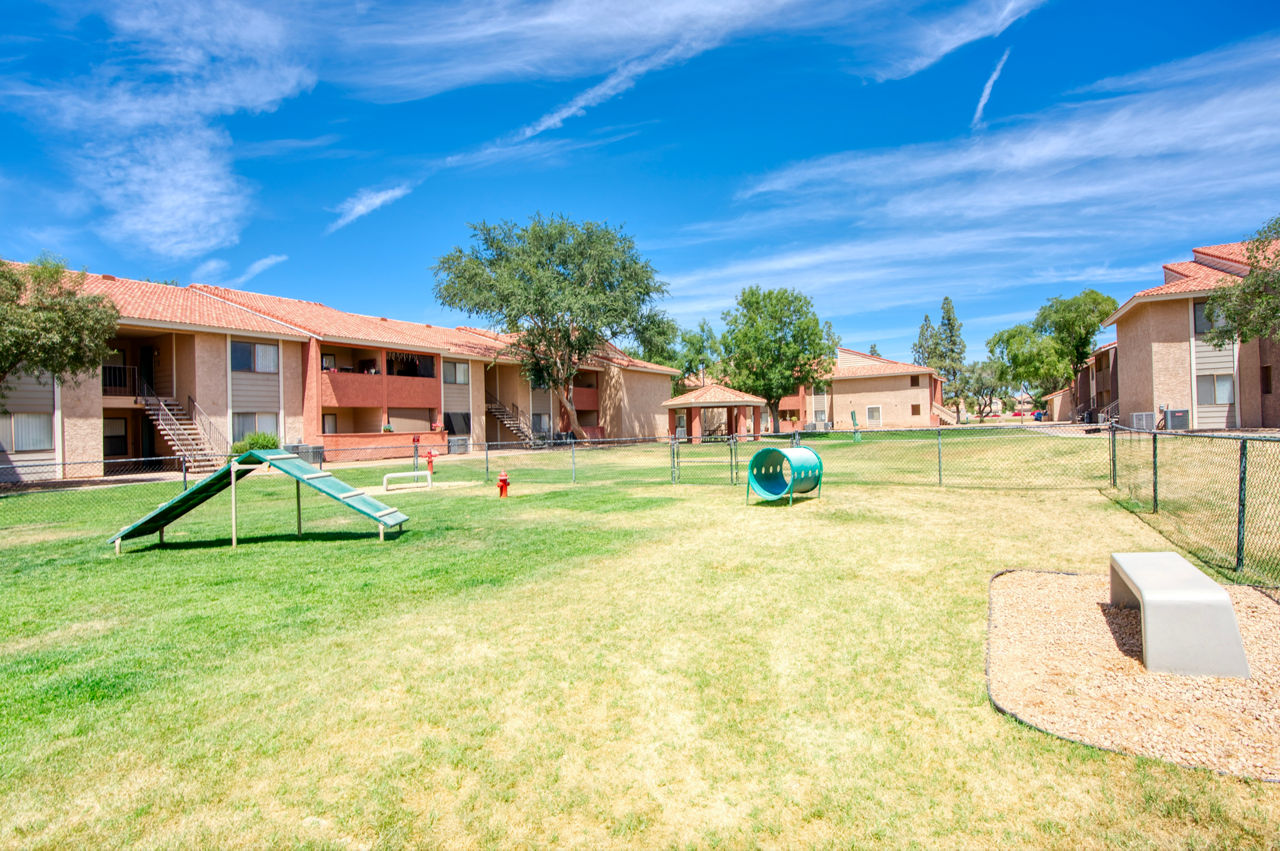 Dog park at Heritage District