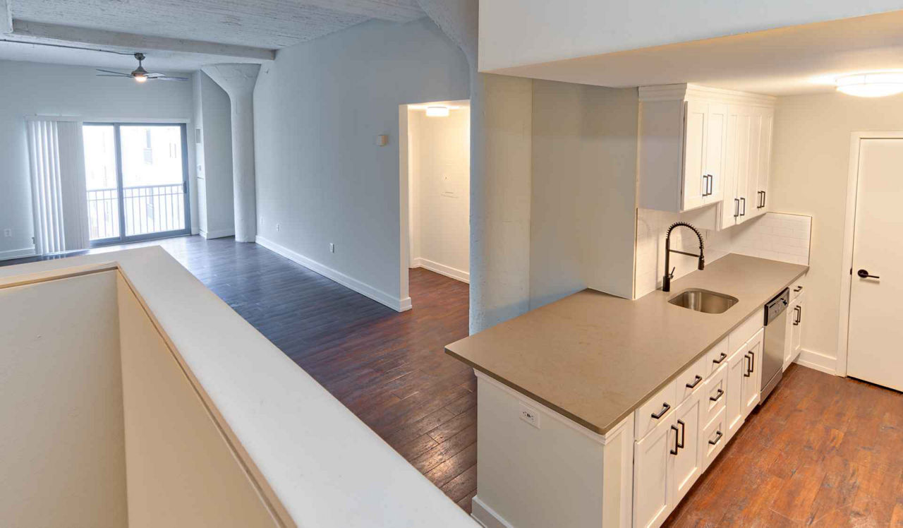 Left Bank Apts - Philadelphia PA - Kitchen and Living