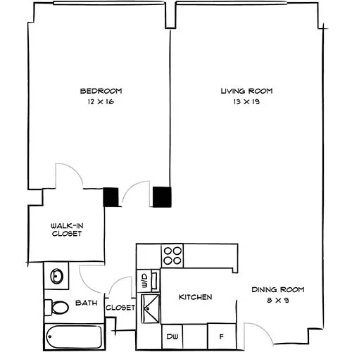 Flamingo South Beach - Miami, FL - Floor Plan Diagram