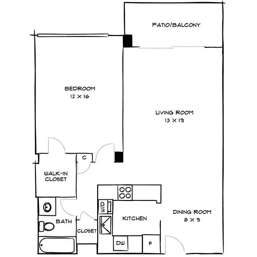 Flamingo South Beach - Miami, FL - Floor Plan Diagram