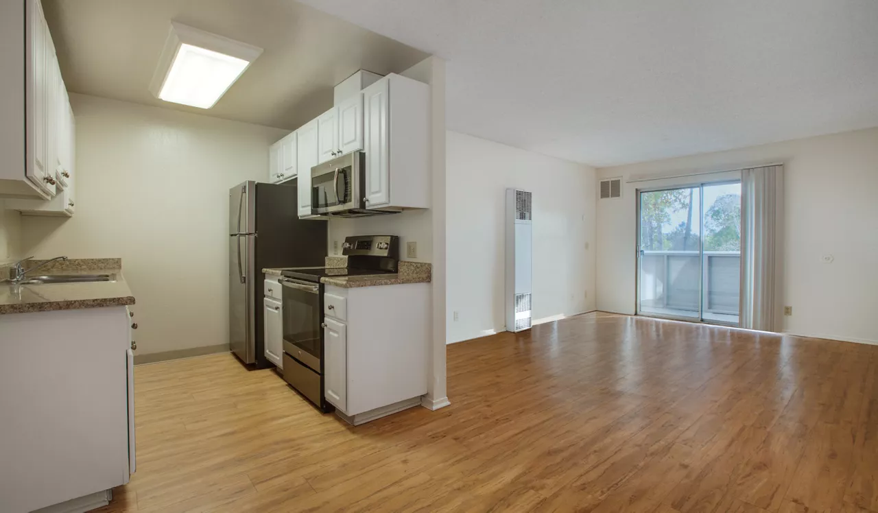 Mariners Cove Apartments - San Diego, CA - Living Room and Kitchen