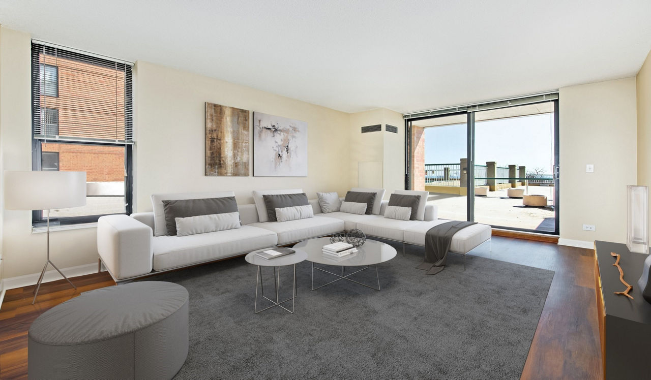 Evanston Place - Evanston, IL - Living Room