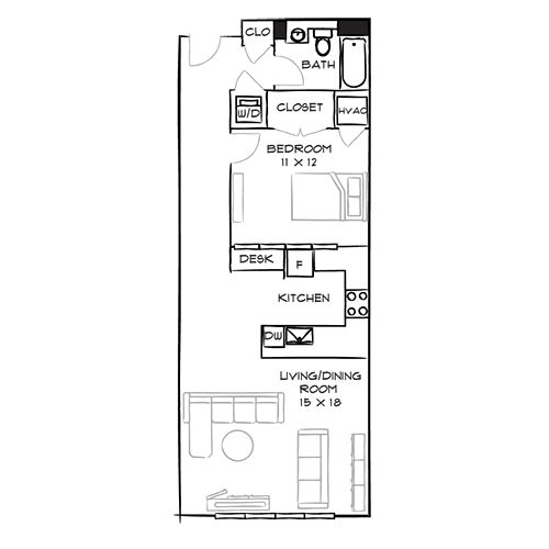 2D Diagram Furnished