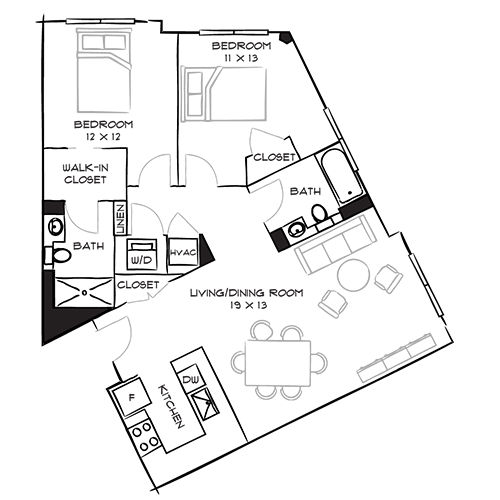 2D Diagram Furnished