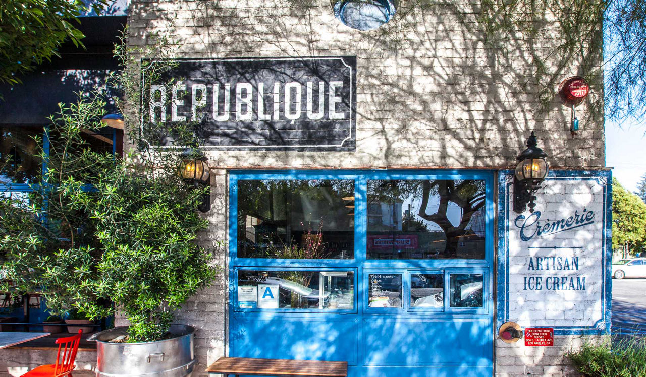Palazzo East – Los Angeles, CA – Extreior of Republique Restaurant