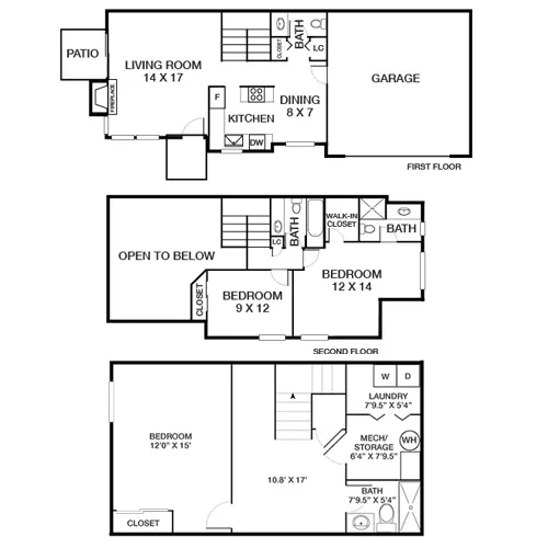 Township Residences - Centennial, CO - Floor Plan Diagram