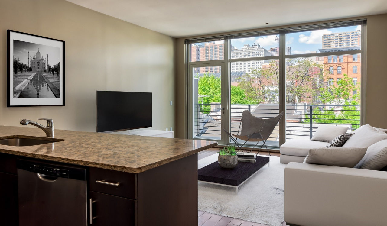 Southstar Lofts - Philadelphia, PA - Kitchen and living room
