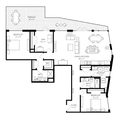 2D Diagram Furnished