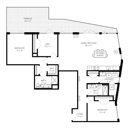 Ravel and Royale - Bethesda, MD - Floor Plan Diagram