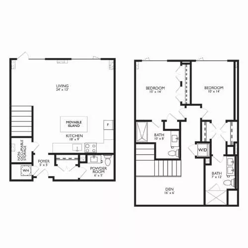Ravel and Royale - Bethesda, MD - Floor Plan Diagram