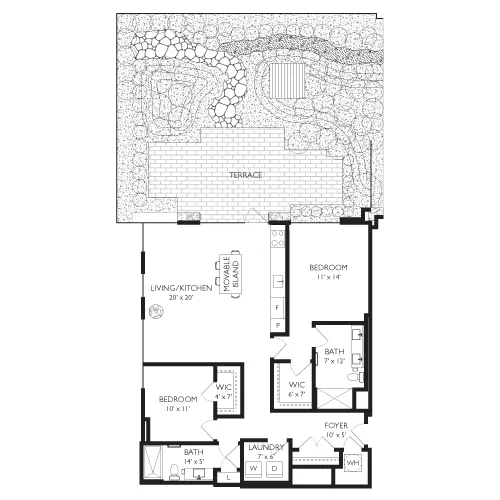 Ravel and Royale - Bethesda, MD - Floor Plan Diagram