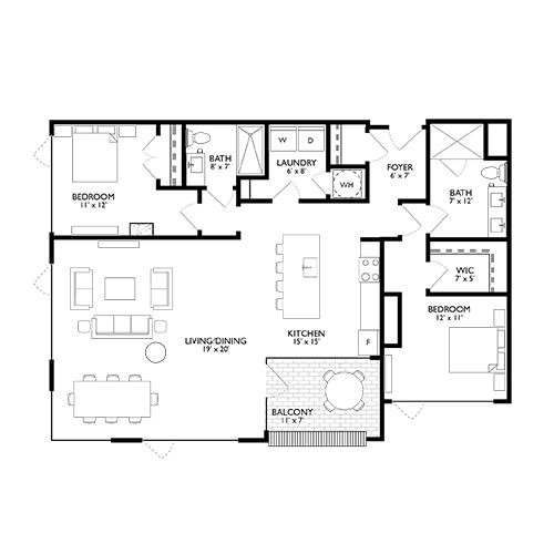 2D Diagram Furnished