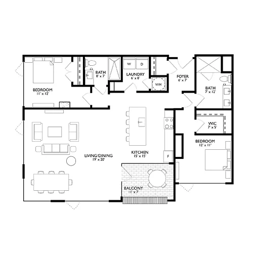 Ravel and Royale - Bethesda, MD - Floor Plan Diagram