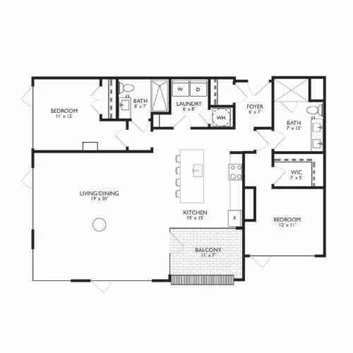 Ravel and Royale - Bethesda, MD - Floor Plan Diagram