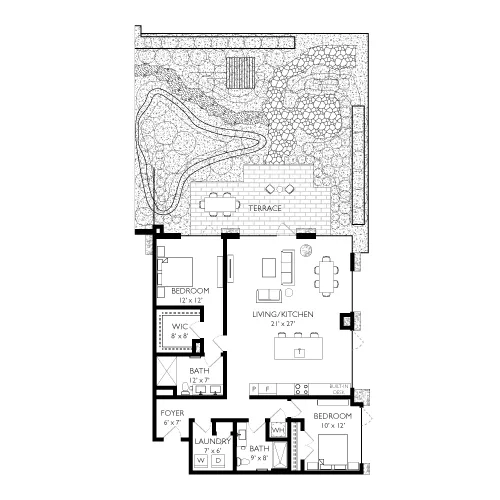 Ravel and Royale - Bethesda, MD - Floor Plan Diagram