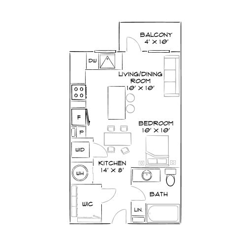 2D Diagram Furnished