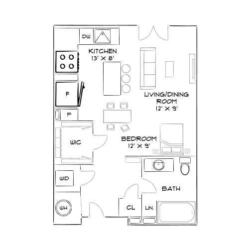 2D Diagram Furnished