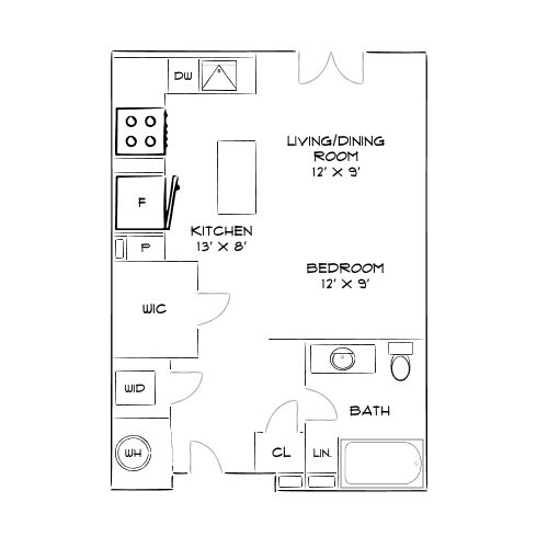 Arapahoe Square - Denver, CO - Floor Plan Diagram