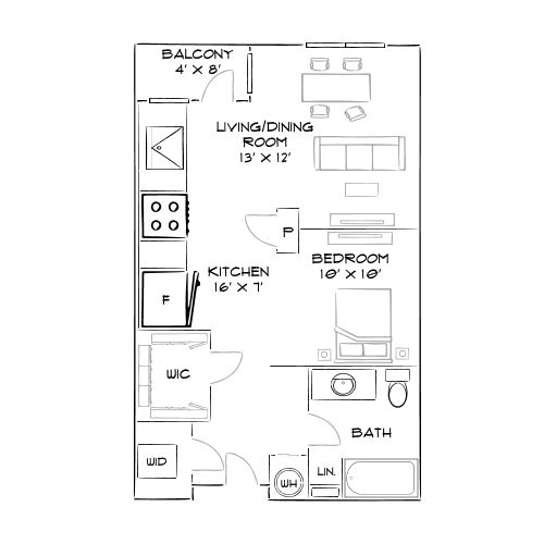 2D Diagram Furnished