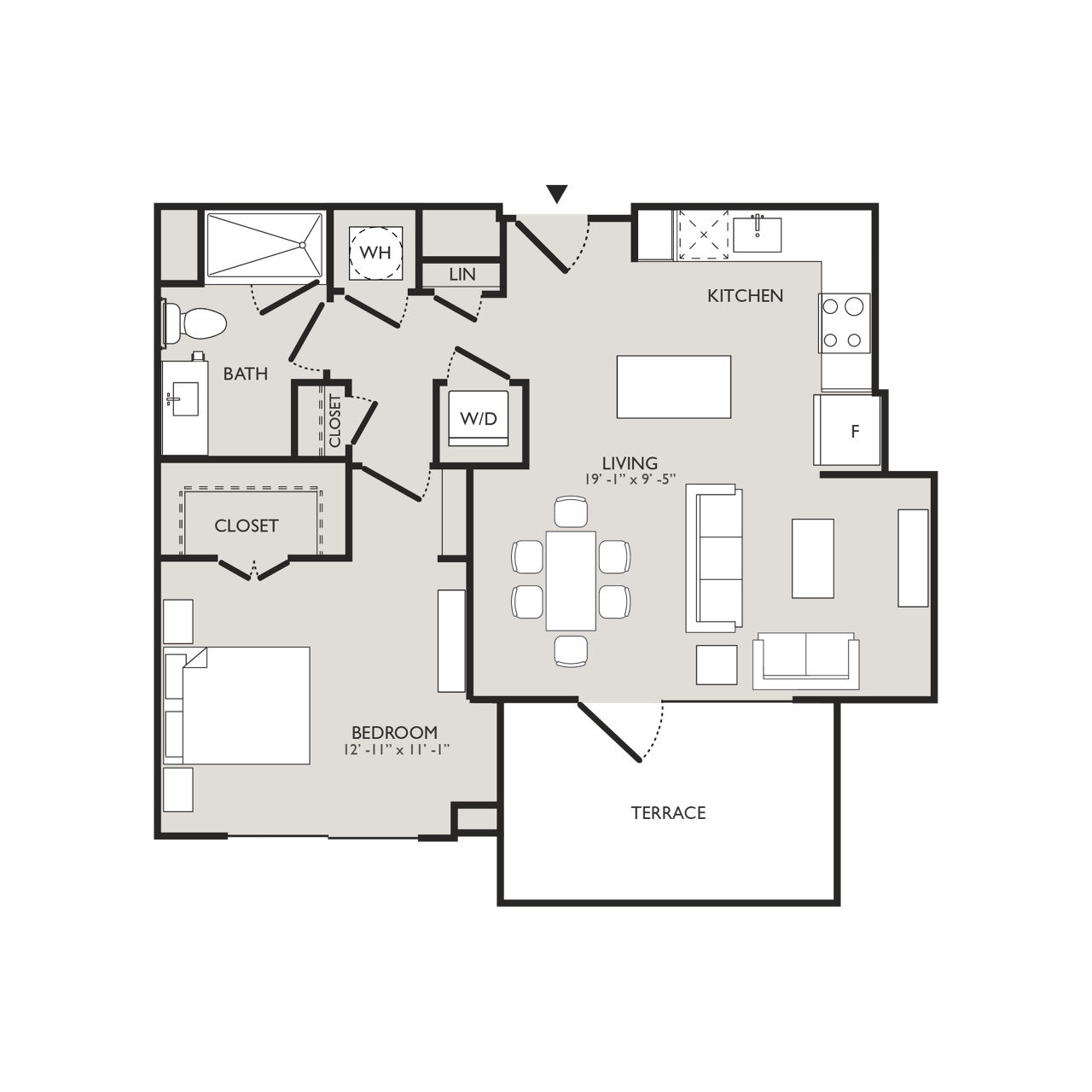 Upton Place - Washington, D.C. - Floor Plan Diagram